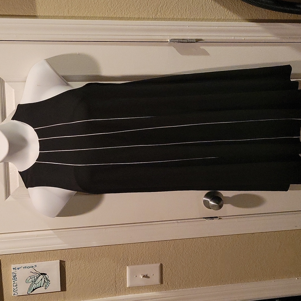 Tommy Hilfiger Black Sleeveless A-Line Shift Dress Size 10